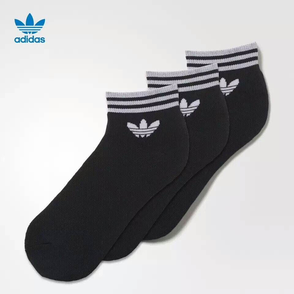 adidas 阿迪达斯 三叶草 男女 袜子 黑 AZ5523