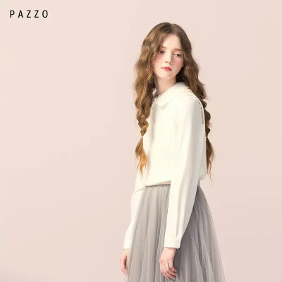 │PAZZO│SWEET P40002790 CHIC GIRL小高领坑纹无袖针织上衣