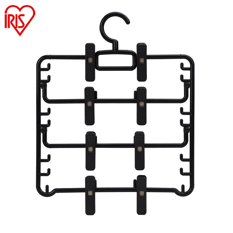爱丽思IRIS 环保树脂多层裤架四连裙架多用衣架 SHNDX4