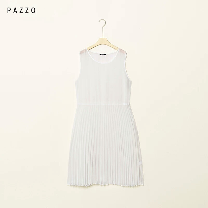 │PAZZO│SWEET P40200927 韓系女孩雪紡百褶連衣裙