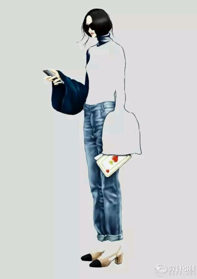 #很欣赏的一种手绘技法