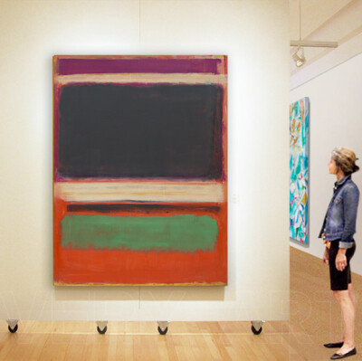 Rothko现代抽象画公司门厅工作室墙画大画巨幅超大尺寸特大装饰画