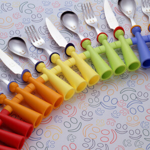 意大利Rivadossi Sandro  儿童 玩偶 餐具 不锈钢刀 叉 勺 三件套