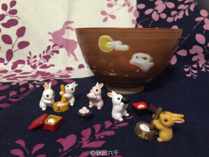 这套玉兔扭蛋简直太可爱了啊！