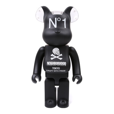 现货 BE@RBRICK NEIGHBORHOOD 1000％ 积木熊暴力熊玩具公仔