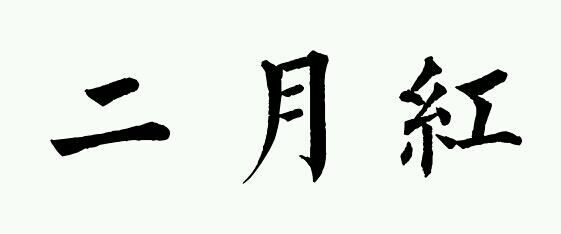 #橡皮章素材 #字 #二月红