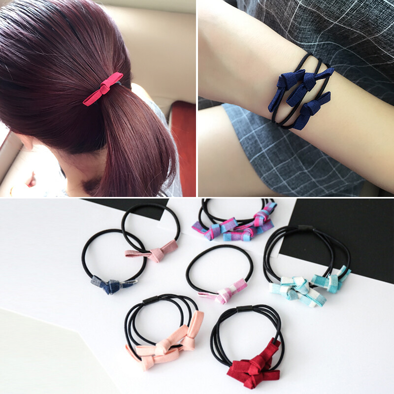 韩国小饰品简约头绳发绳可爱蝴蝶结发圈扎头发橡皮筋甜美头饰发饰