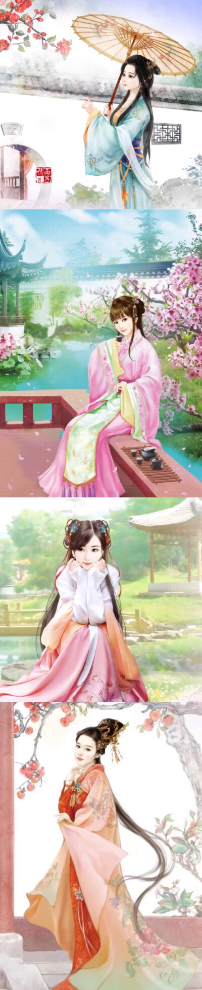 手绘古风美人