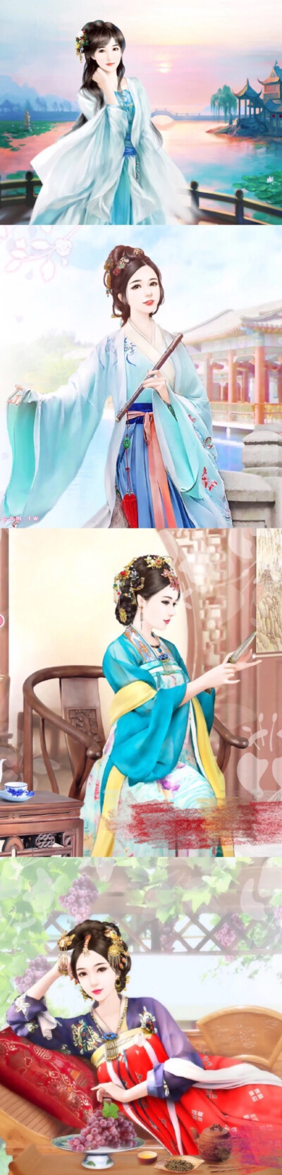 手绘古风美人