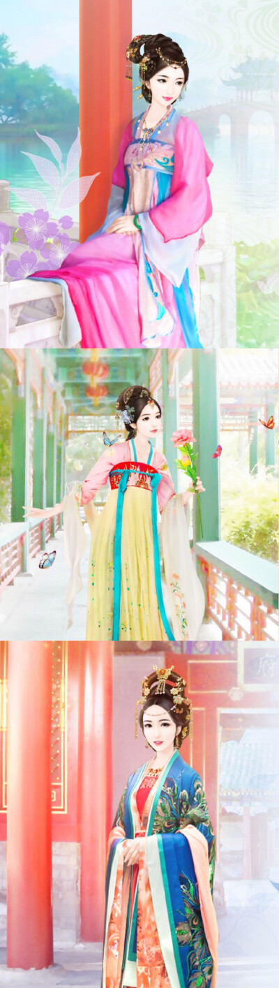 手绘古风美人