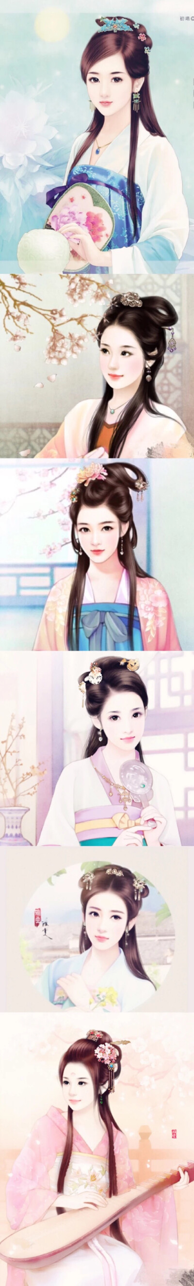 手绘古风美人
