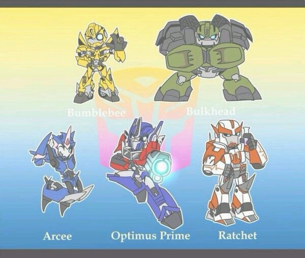 #TFP##Optimus Prime##Ratchet##Bumblebee##Arcee##Bulkhead##领袖之证#擎天柱##大黄蜂##救护车##阿尔茜#隔板#无授权，侵删