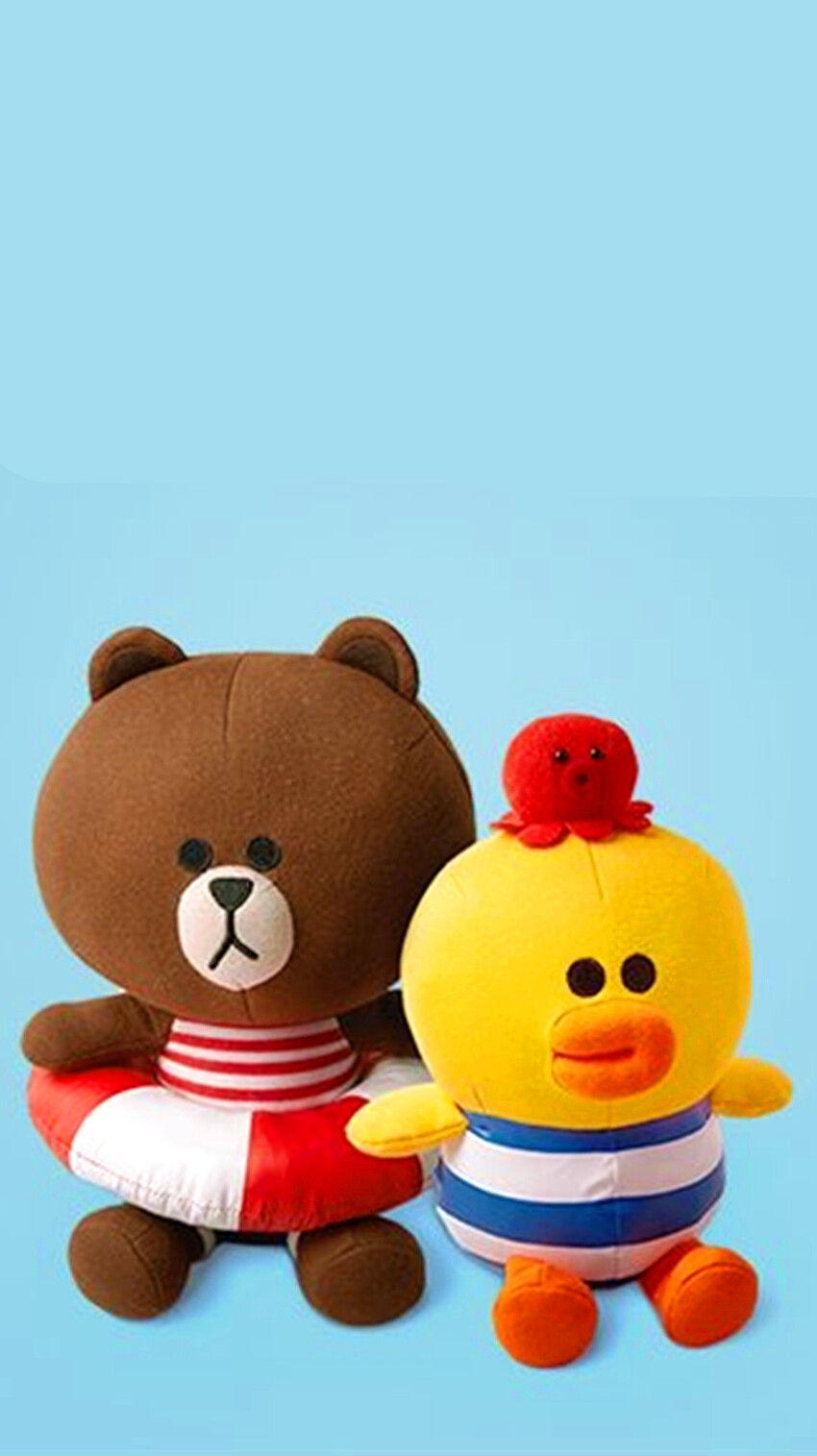 iPhone 壁纸 LINE cony brown 可妮 布朗 莎莉 熊大