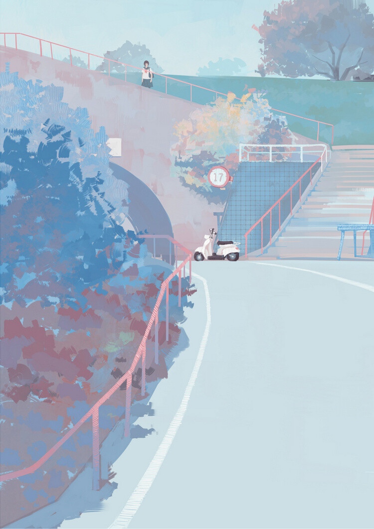 轻轻放开你的手 漫漫长路继续走/邦乔彦的画儿