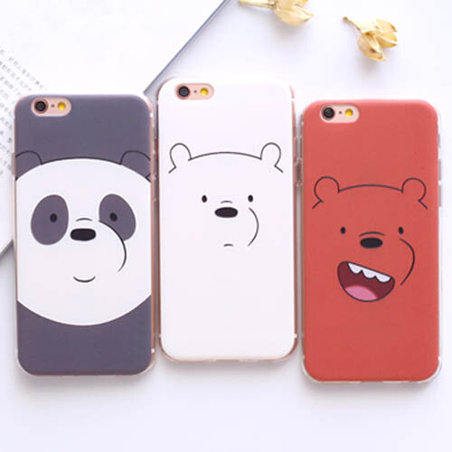 苹果六iphone6手机壳6splus硅胶套5s浮雕软壳日韩国熊可爱卡通女