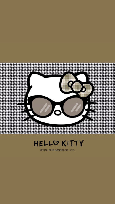 戴眼镜的kitty 壁纸 桌面 背景 另类kitty 手机屏幕