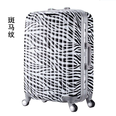 韩版铝框拉杆箱28寸旅行箱万向轮男女学生行李箱镜面20寸密码箱子