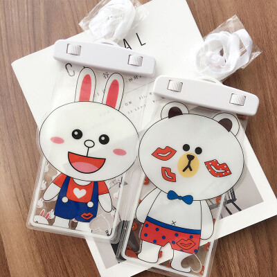 iphone oppo防水袋 游泳池海边密封袋 手机放水保护套 挂脖手机壳