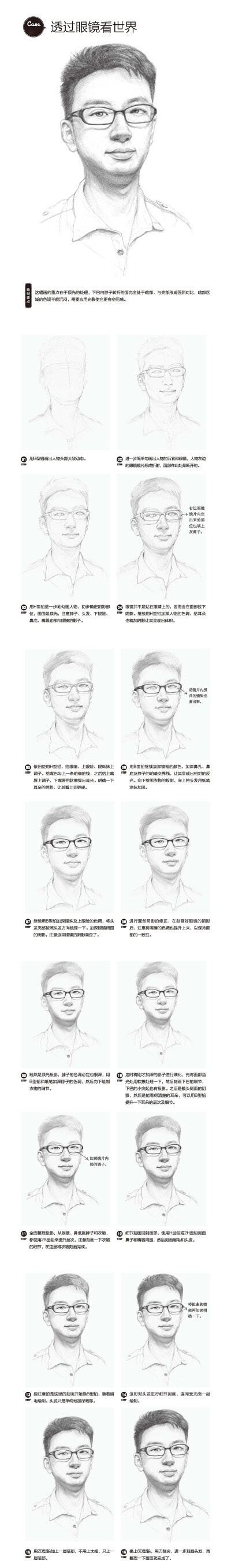 本案例摘自人民邮电出版社出版的《铅笔素描入门宝典——头像》http://product.dangdang.com/24029189.html