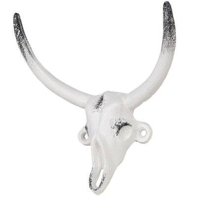 BULL SKULL HOOK C.IVORY