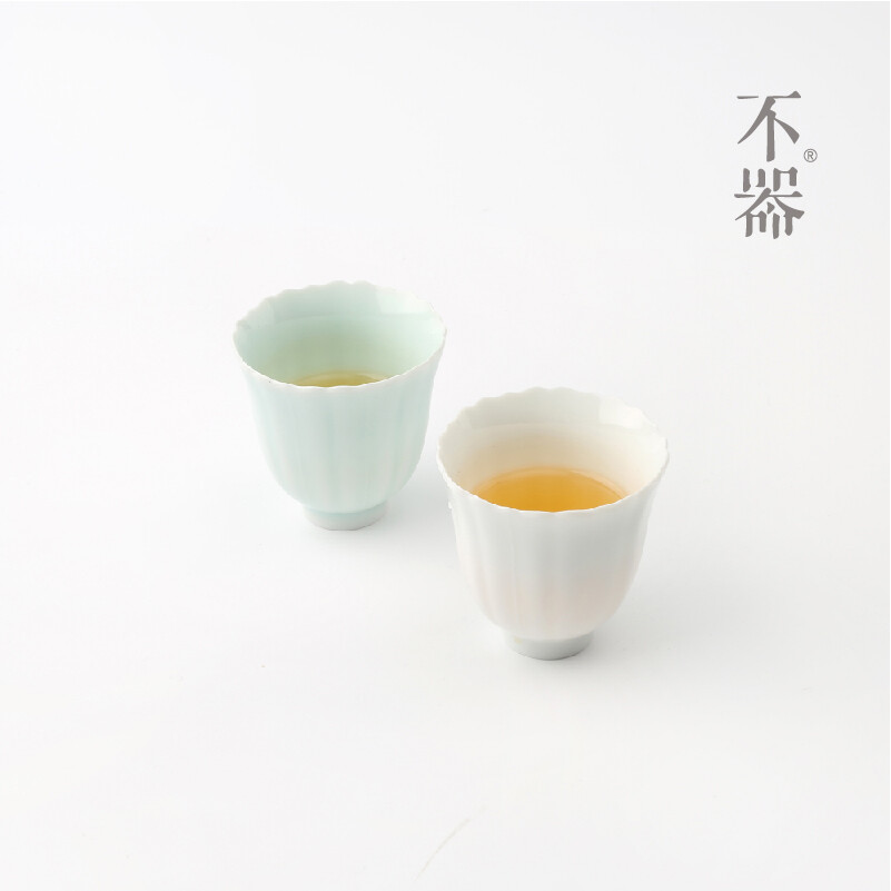 不器家陶瓷功夫茶具 手工青瓷茶杯品茗杯一口杯主人杯.眉意