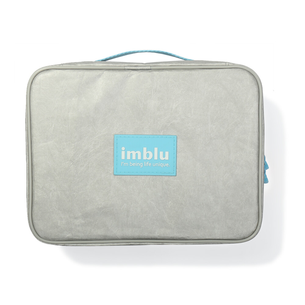 imblu 旅行洗漱包收纳包 防水超轻化妆包 大号太空灰