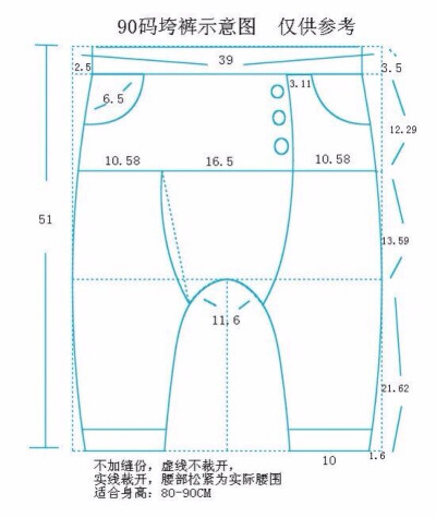 裤子的绘图方