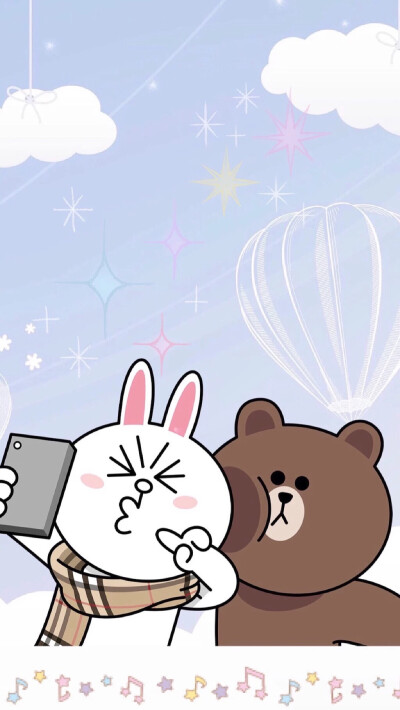 Line Friends 布朗熊 ➕ 可妮兔