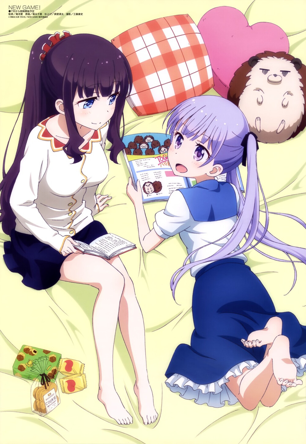 #动漫官图 7月新番#NEW GAME!# 动漫 二次元 版权绘 杂志扫图♪ 