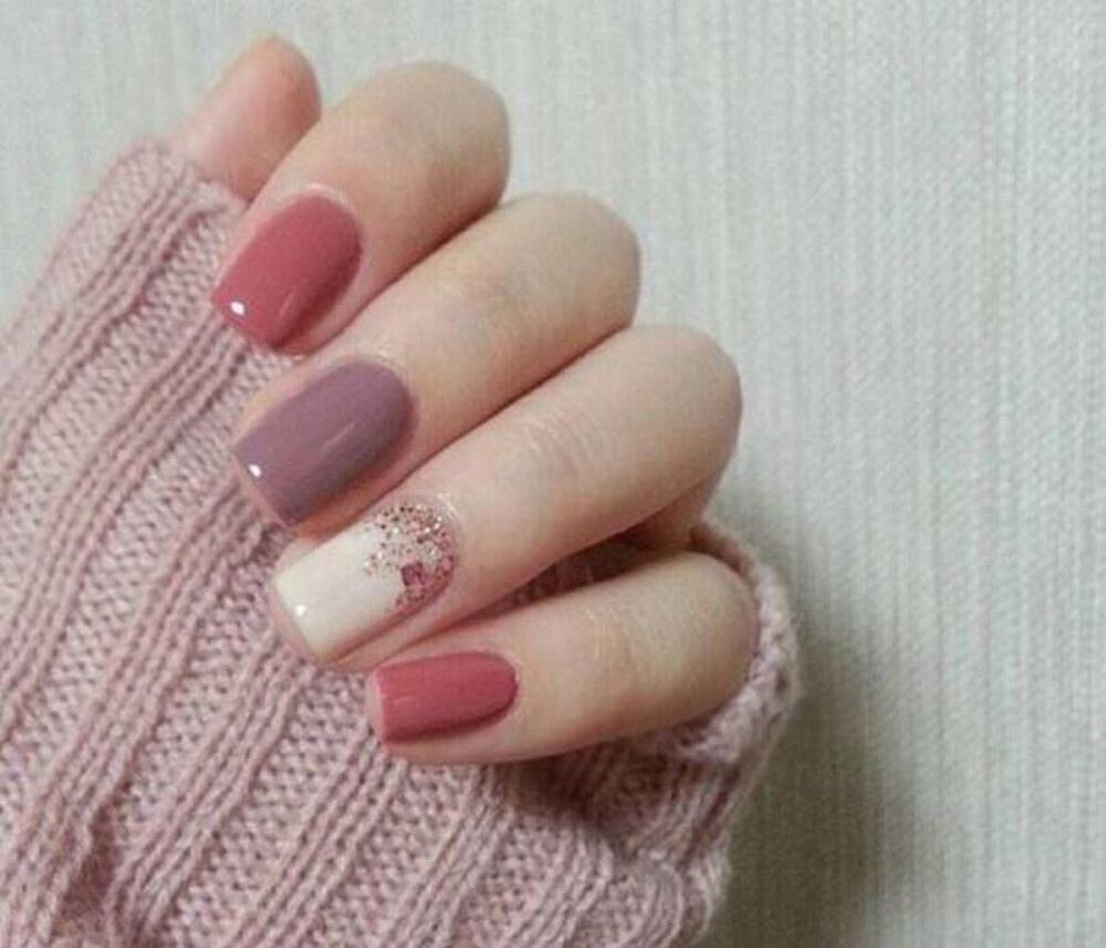 适合冬天的美甲