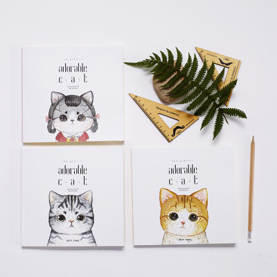 原创可爱萌猫空白页涂鸦本素描速写手绘画画本子学生创意美术文具