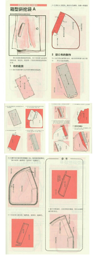 箱型斜挖袋A