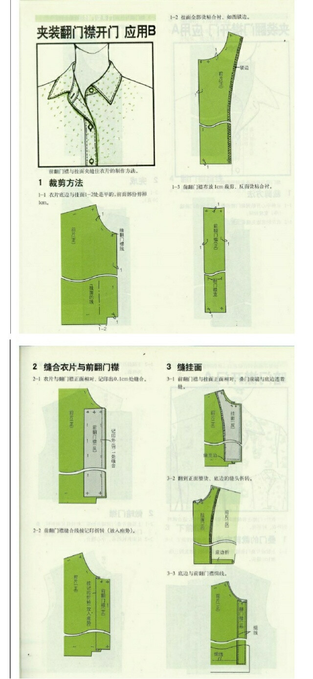 夹装翻门襟开门 应用B