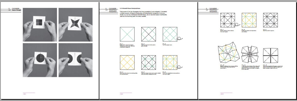 折纸设计素材：纸创意折叠裁切及折页艺术设计 Fold Techniques