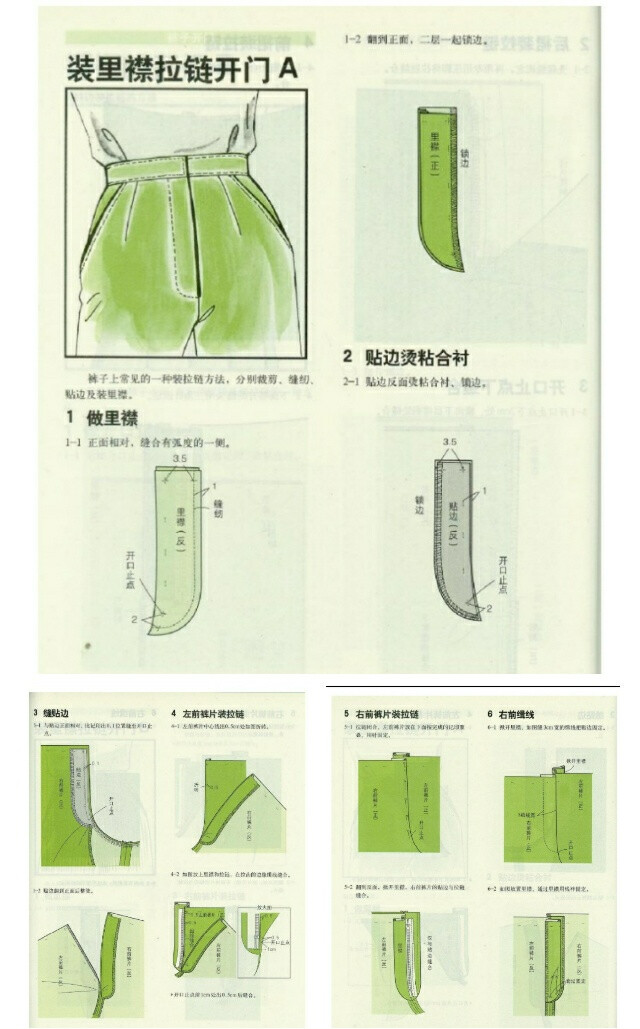 装里褶拉链开门 A