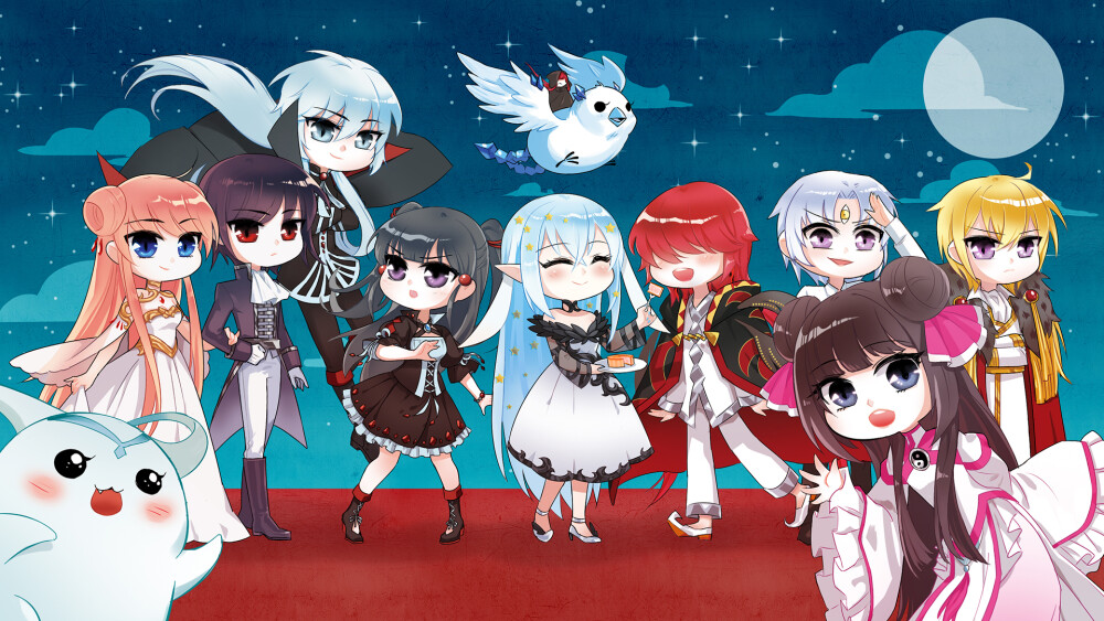 小莩杨戬沙拉曼 叶隐北月花千骨 飒漫画q萌大集结