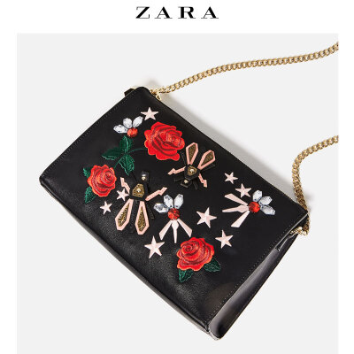 ZARA TRF 女包 刺绣信封包