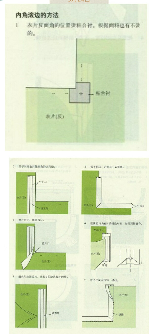 内角滚边