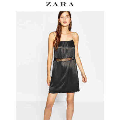 ZARA TRF 女装 蕾丝腰身连衣裙