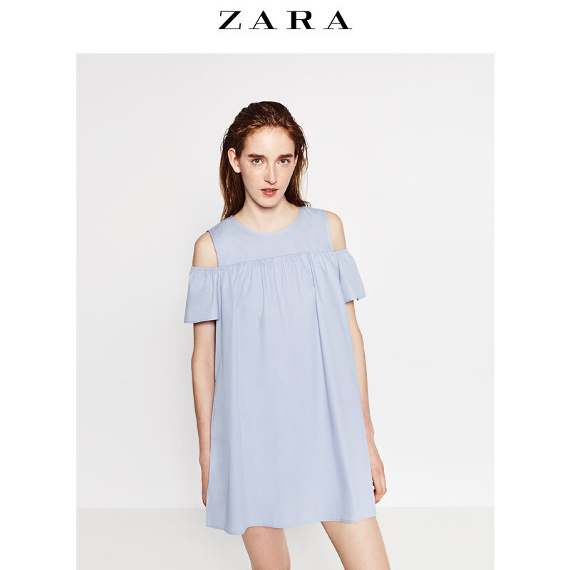 ZARA 女装 荷叶边袖连衣裙裤