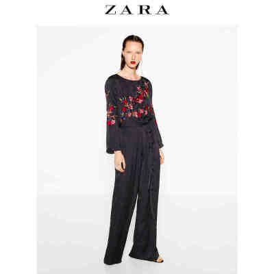 ZARA 女装 刺绣连身衣 