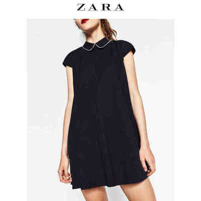 ZARA 女装 提花圆点连衣裙