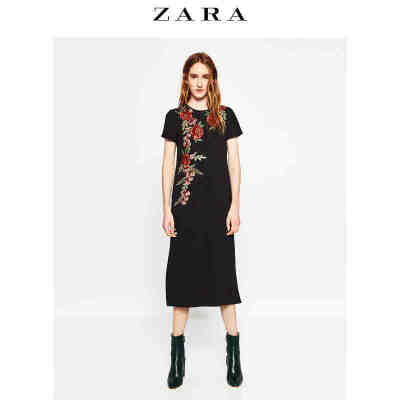 ZARA 女装 中长版连衣裙