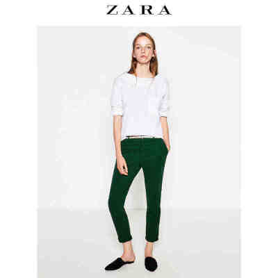 ZARA 女装 含腰带休闲裤