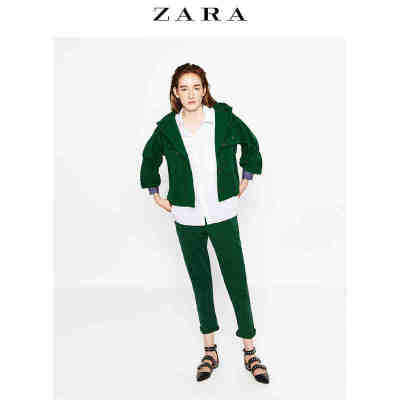 ZARA 女装 短版棉质派克外套