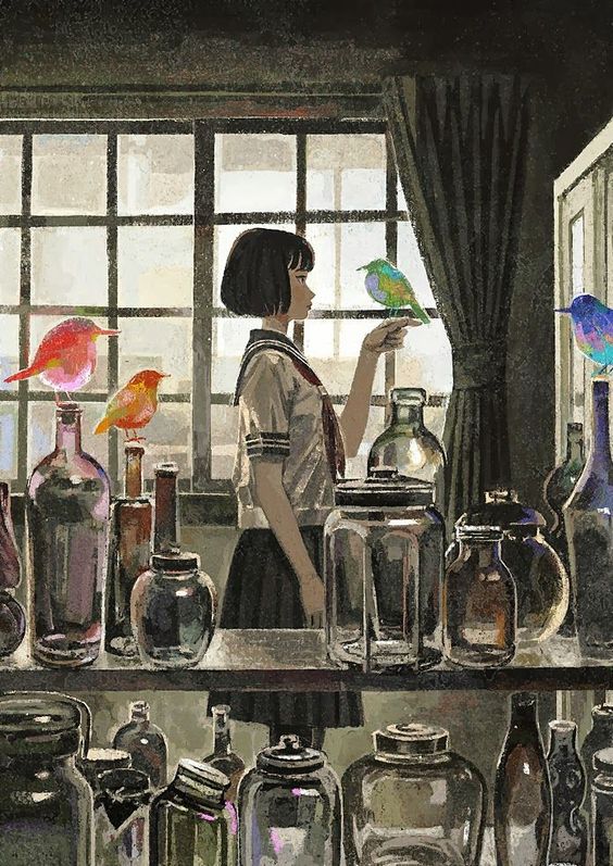 日本插画家 Jun Kumaori （纯 ）绘画作品一组。(转)