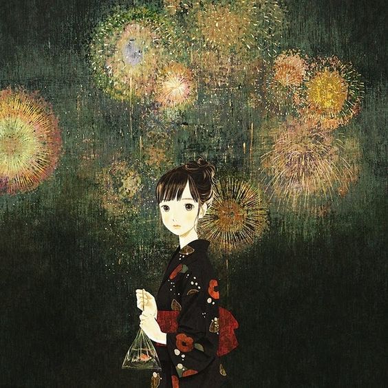 日本插画家 Jun Kumaori （纯 ）绘画作品一组。(转)