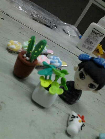 很久以前和舍友一起学着作黏土