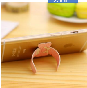 创意饰品粘贴式懒人神器手机支架 通用U型贴魔力苹果手机座