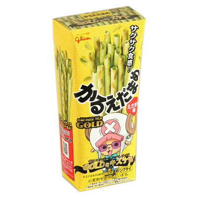 日本零食薯条饼干 格力高 毛豆蔬菜味通心3D百力滋薯条卷36g